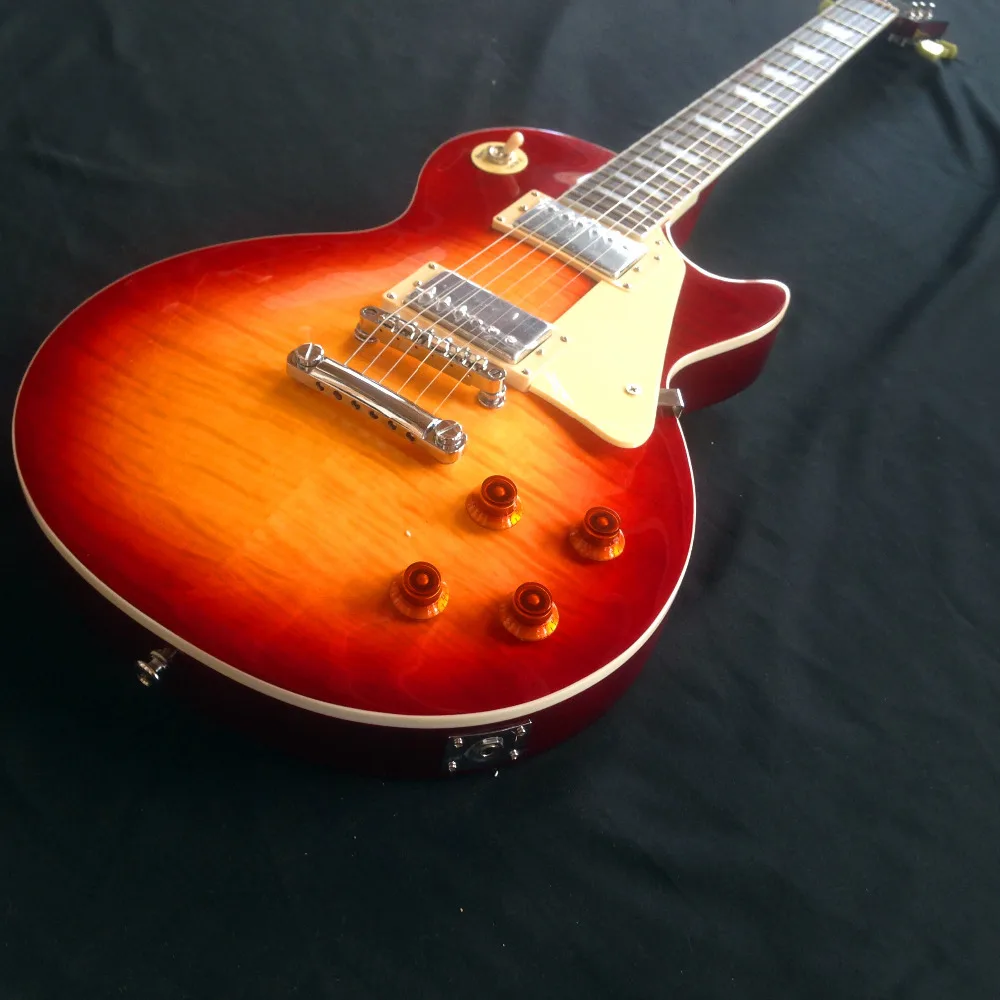 

The wholesales right handed electric guitar with 6 strings and tiger electric guitar flame for performance