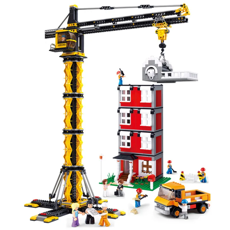 

Models building toy 0555 High quality engineering tower crane model 1461pcs Building Blocks compatible with lego toys & hobbies