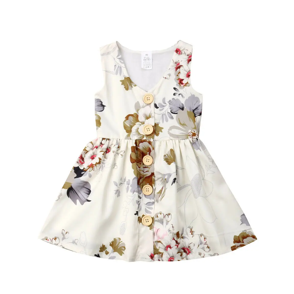 2019 New Big Little Sister Matching Sets Toddler Baby Girl Dress Romper Princess Floral Summer Clothes
