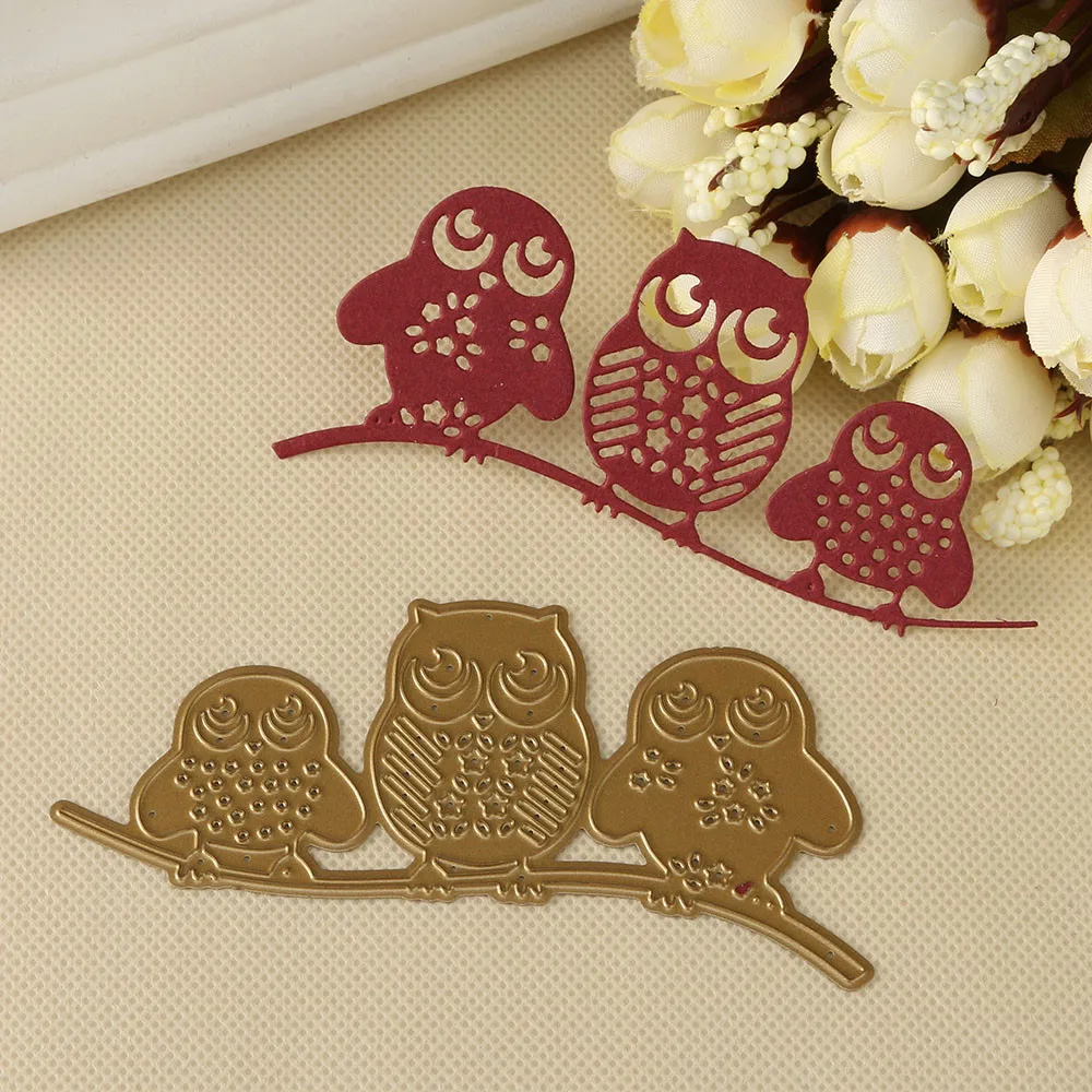 

2018 New Frame Metal owl Cutting Dies Stencils For Scrapbooking Photo Album Decorative Embossing DIY Paper Cards Craft Dies