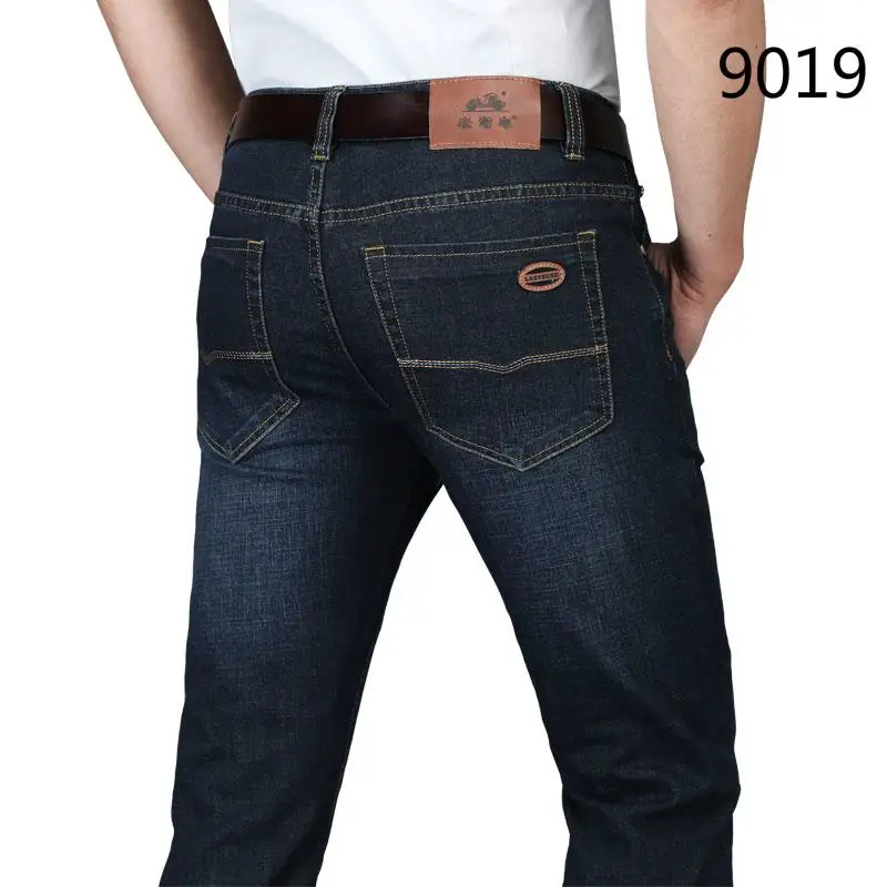 LAOYECHE бренд Новинка Весна Осень Европейский Американский стиль стрейч мужские джинсы Роскошные деловые джинсы Обычная посадка 9 цветов - Цвет: 9019