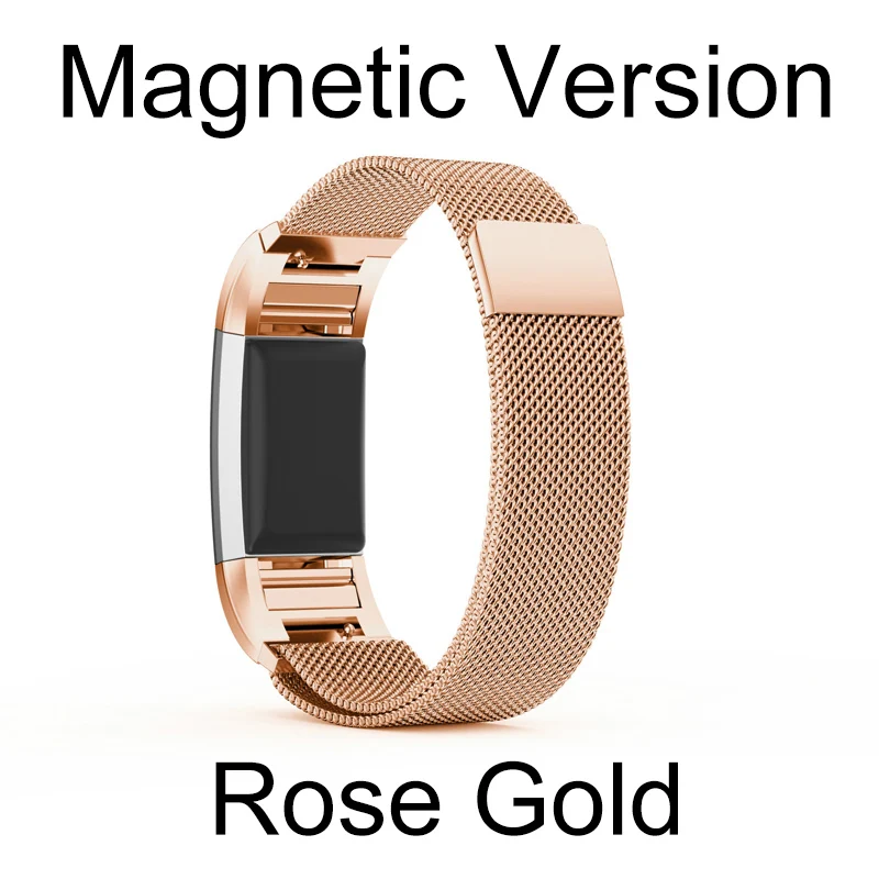 Milanese Loop for Fitbit Charge 2 Band Replacement Watch Bracelet Fitbit Charge 2 Correa Stainless Steel Magnetic Metal Strap