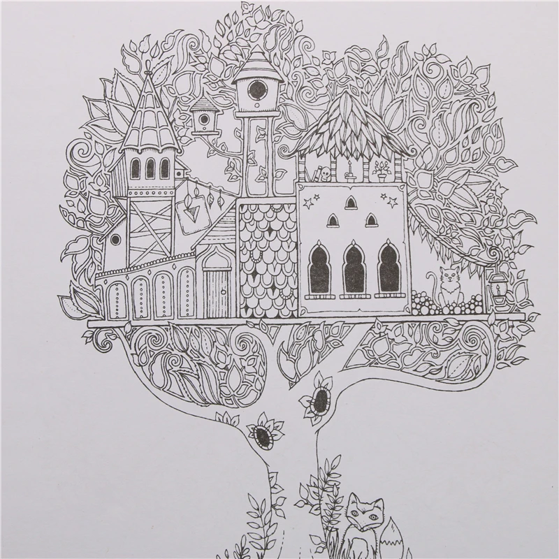 24 Pages Enchanted Forest English Edition Coloring Book for Children Adult Relieve Stress Kill Time Painting Drawing Book 24 Pages Enchanted Forest English Edition Coloring Book for Children Adult Relieve Stress Kill Time Painting Drawing Book