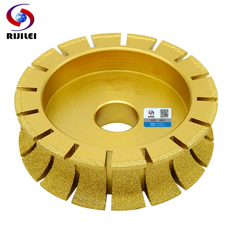 RIJILEI 140mm*30mm Brazing Diamonds Marble Sanding Disc thickness 20-50mm Machine use Grinding wheel Marble edging discs MX44 angle-grinder-discs