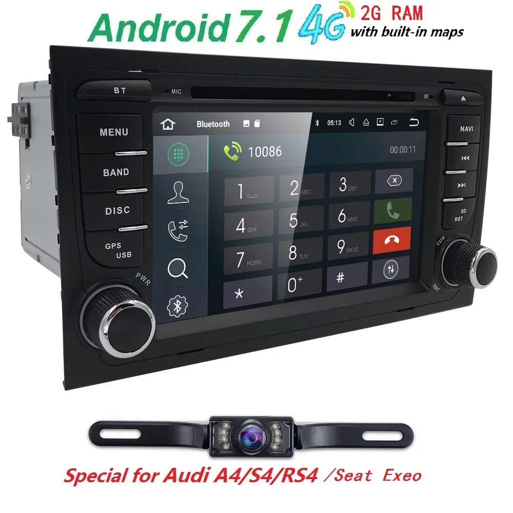 Free Camera1024 600 Quad Core 2din Android 7 1 font b car b font Auto Dvd