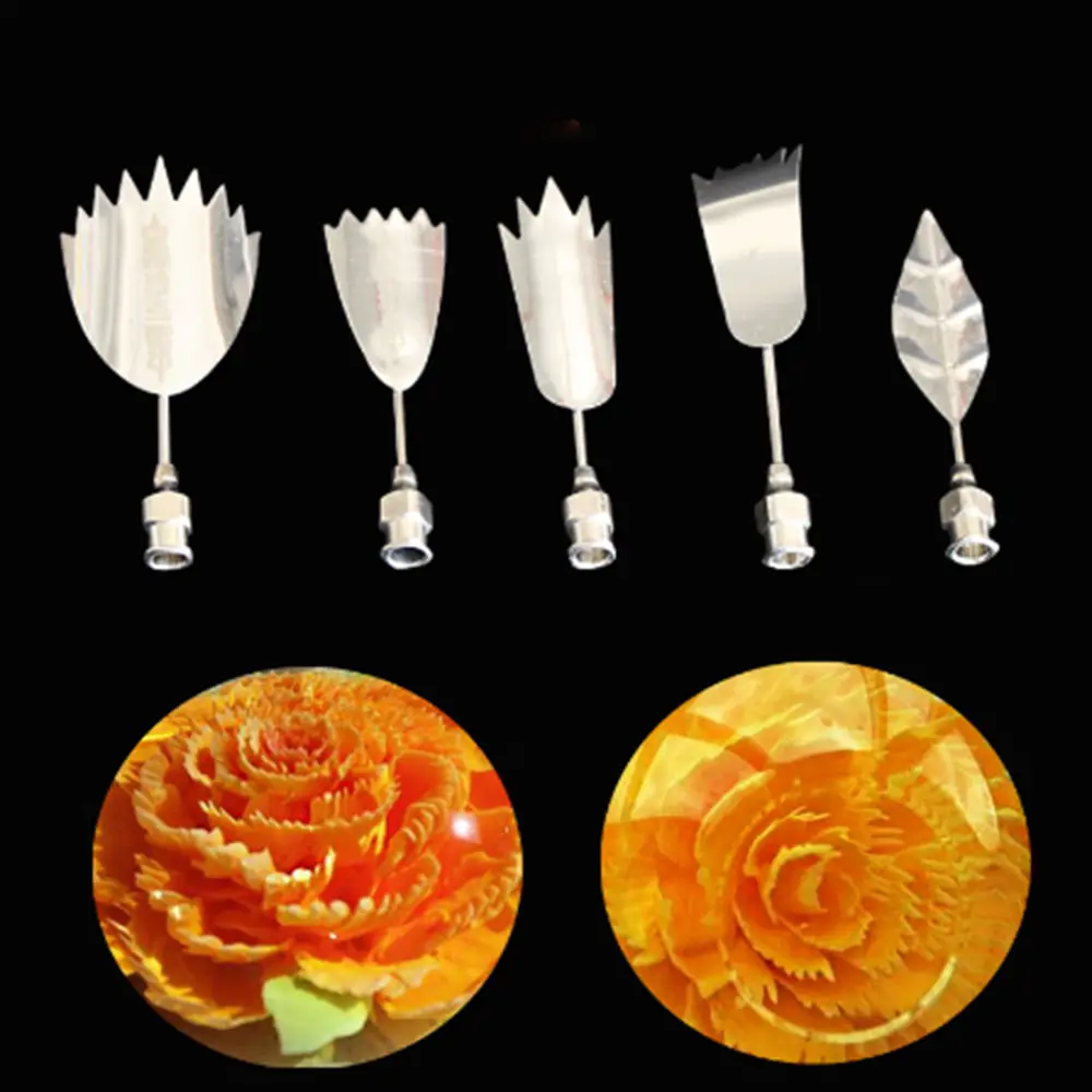5PCS Rose 3D Jello Jelly Art Needles Tools Jelly Cake Gelatin Pudding