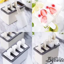 4 ячейки Мороженое Поп форма для мороженого леденец форма лоток Сковорода Кухня DIY Инструменты для мороженого