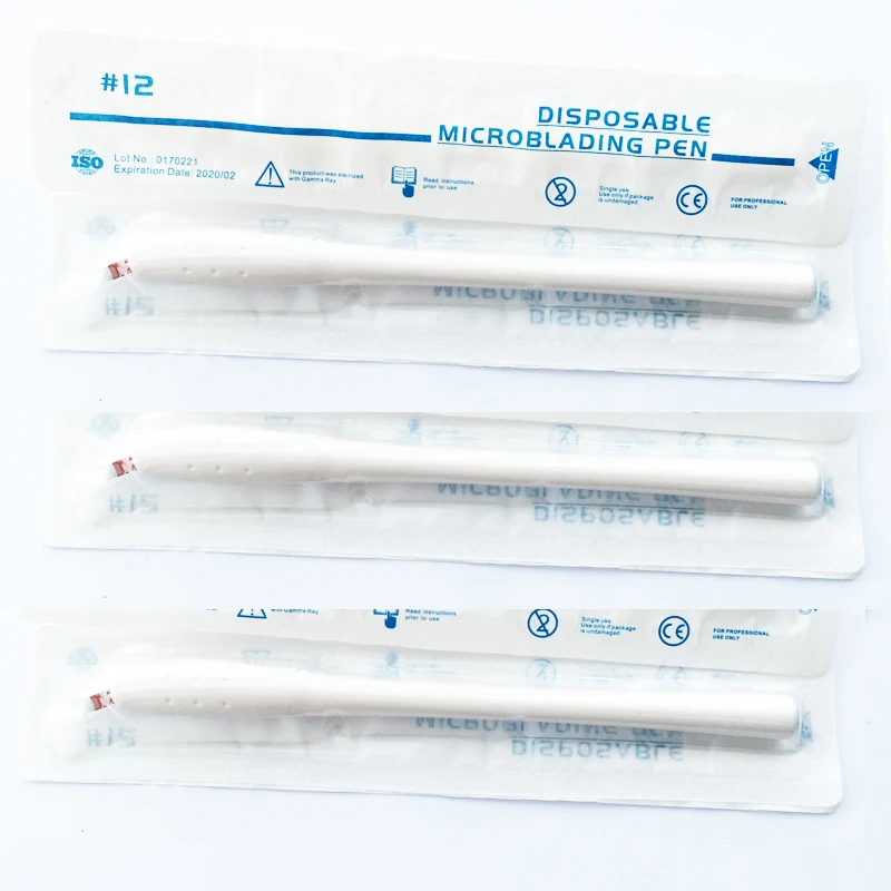 

F7/F9/F11/F12/F14/12U/16U/18U Sterilized Disposable Microblading Pen Manual Eyebrow Tattoo Tebori Pen Microblading Hand Tools