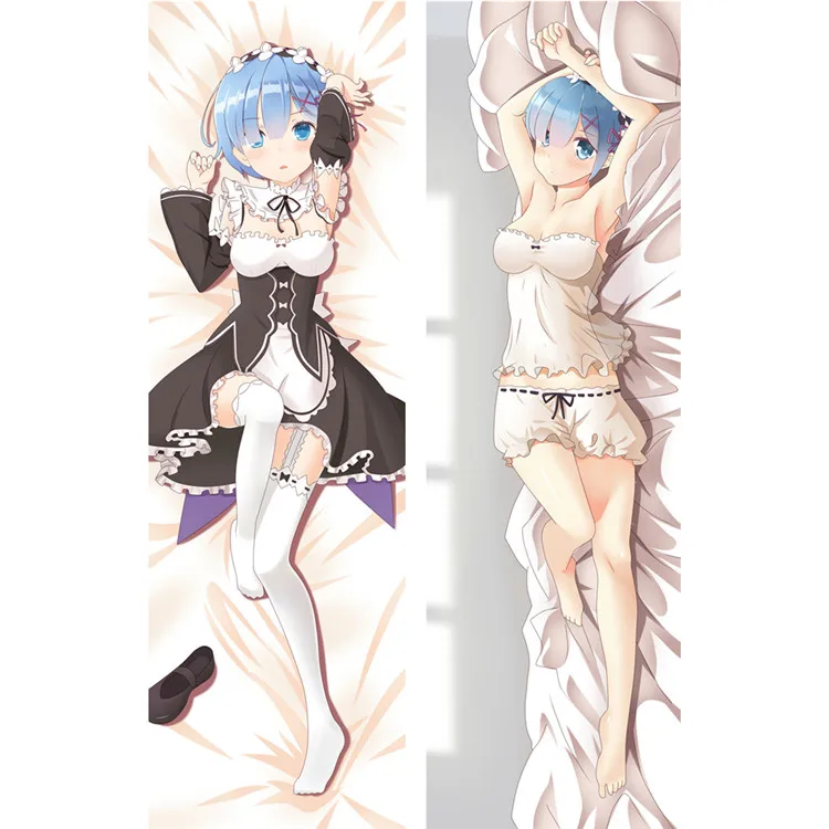 Re: Zero Dakimakura Re: жизнь в другом мире от Zero Rem Наволочка Чехол - Цвет: 66048