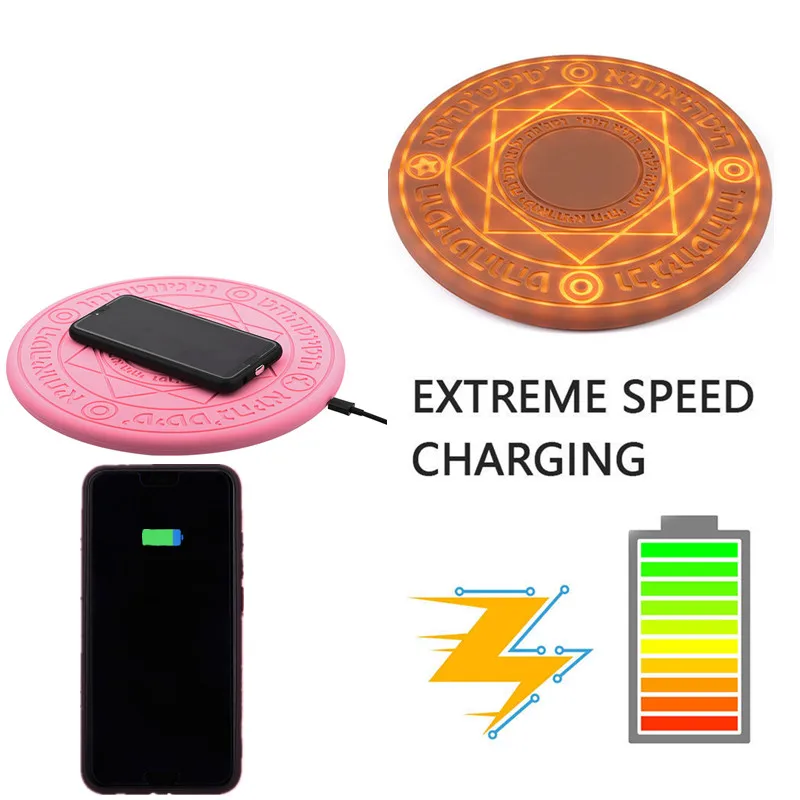 

Fast Charger Wireless Charging Pad Quick charger 10w For iPhone X Samsung galaxy S8 Magic Array Wireless Charger