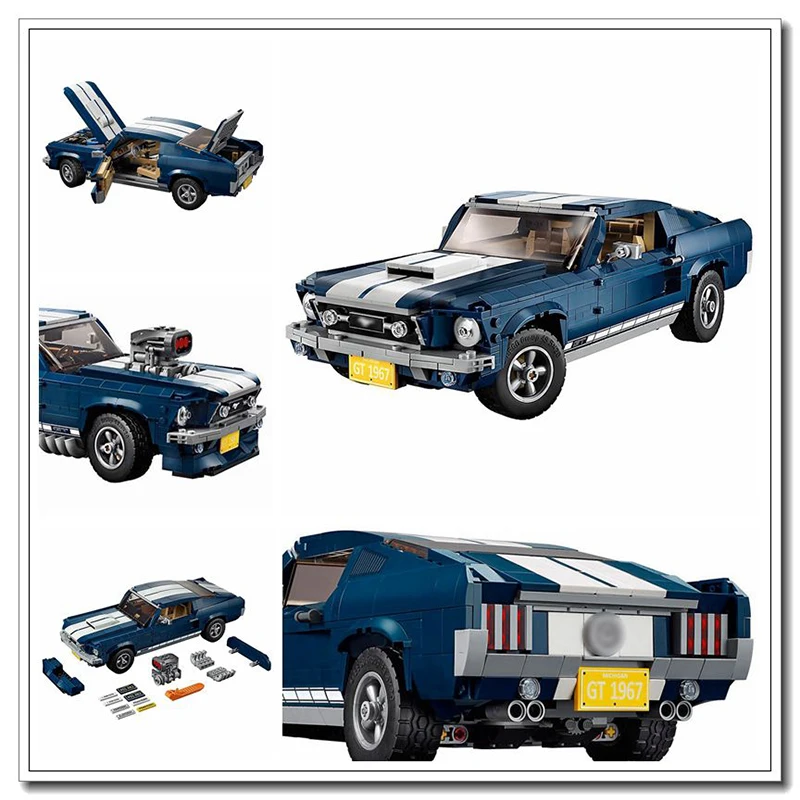 

In stock Ford Mustang 10265 Compatible Creator Expert Building Blocks Bricks toys gifts for kids Children