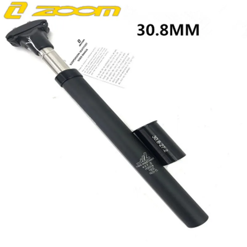 Zoom suspensao горный велосипед 27,2/33,9x350 мм espigao de selim de aluminio Absorvente de choque de bicicleta - Цвет: black 30.8