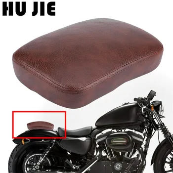 

Motorcycle Black Rear Passenger Cushion 8 Suction Cups Pillion Pad Suction Seat For Harley Chopper Bobber