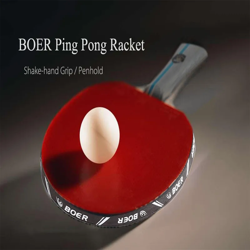 Beginners Table Tennis Rackets Rubber Ping Pong Paddle
