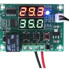 XH-W1219 DC 12 В с двумя светодиодными цифровыми дисплей термостата регулятор температуры Регулятор реле управления NTC модуль датчика