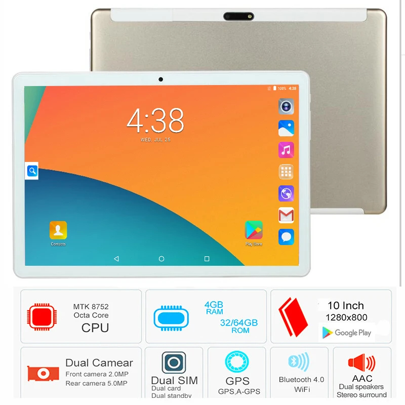 

2019 New Tablet pcs 10.1 inch 3G Phone tablet PC 8 Octa Core RAM 4GB ROM 32GB 64GB tablets Computer 10 kids tablet 4G LTE FM GPS