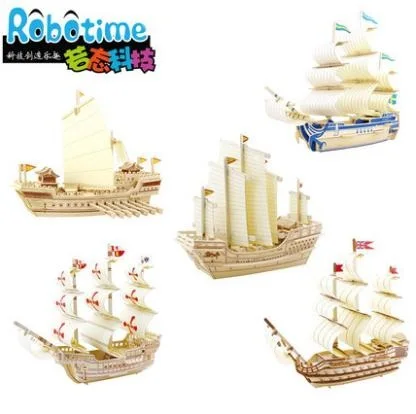 Новое поступление 3D пазлы деревянные лодки башня корабль собрал развивающие игрушки рождественские детские настоящее новогодний подарок