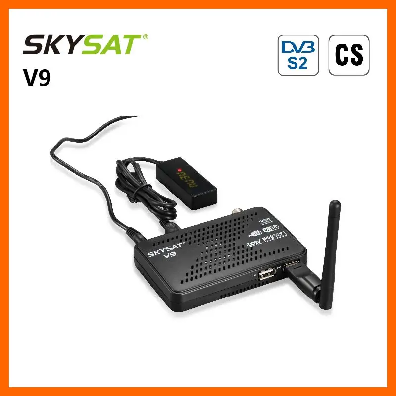 

Mini HD Satellite Receiver SKYSAT V9 support CS CCCamd Newcamd autoroll powervu Biss WiFi 3G Youtube USB PVR HD Set Top Box