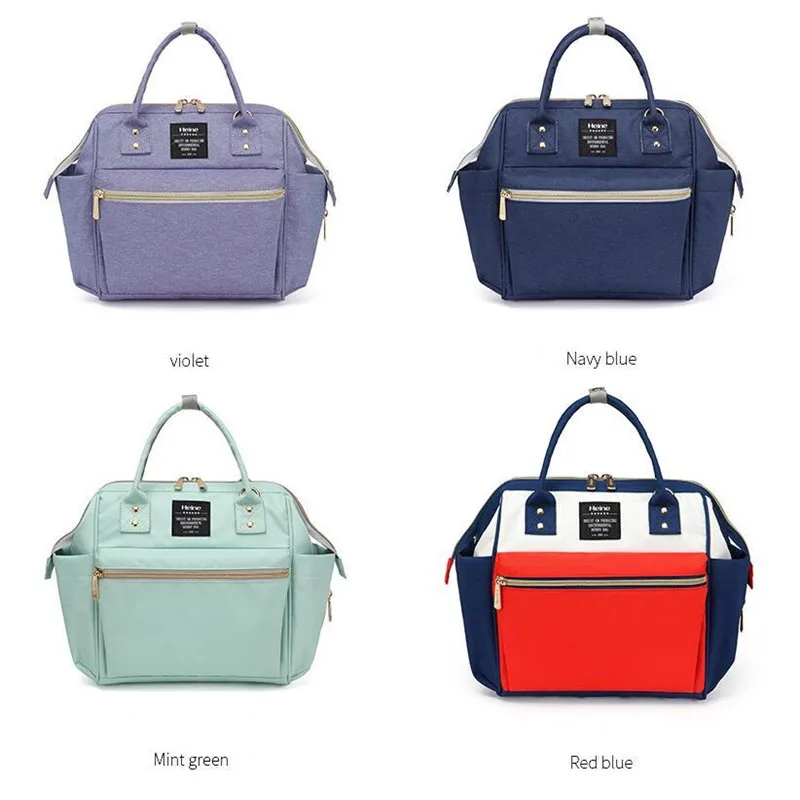 Hot Mom Outdoor Nappy Changing Diaper Bags Mother and Baby Tote Bags Multi-functional Shopping Fashion Handbag Messenger Bags 03