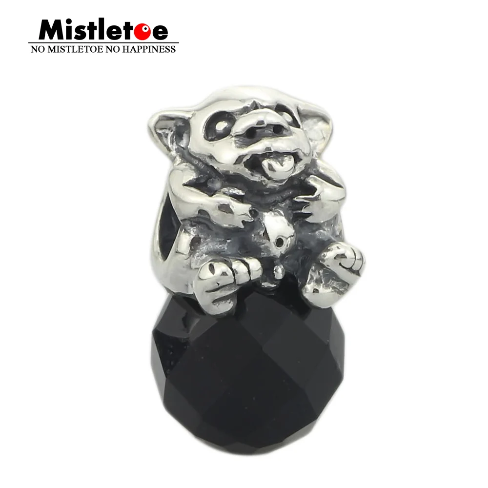  Mistletoe Jewelry Genuine 925 Sterling Silver Baby Troll Charm Bead Fit European Troll 3mm Bracelet