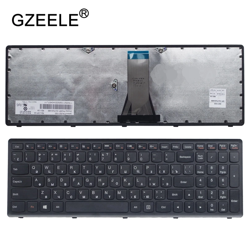 Русская клавиатура для Lenovo IdeaPad G500C G500S G500H S500 S500C G505s G510S S510p Z510 RU с черной