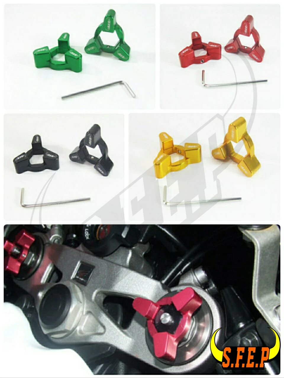 

Motorcycle CNC Fork Preload Adjusters For Ducati Hypermotard 1100 S 2009