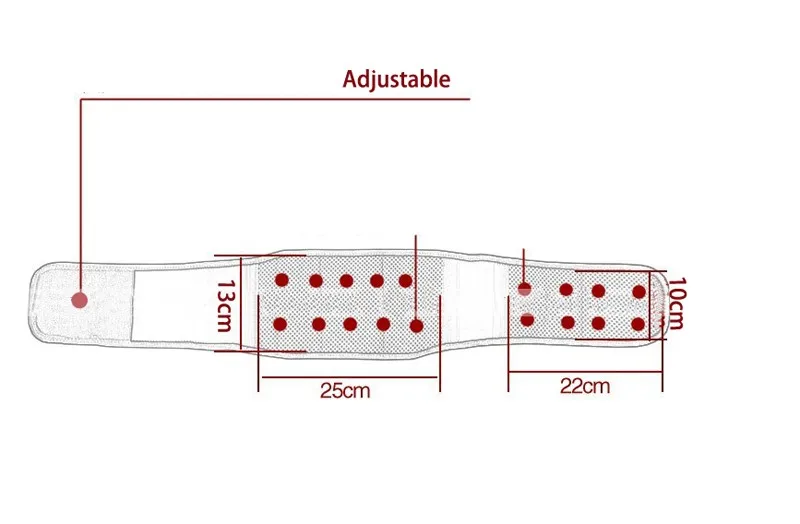 Tcare Турмалин самонагревающийся магнитный терапевтический пояс для поддержки талии Поясничный пояс поддержка талии Бандаж с двумя полосками регулируемый размер