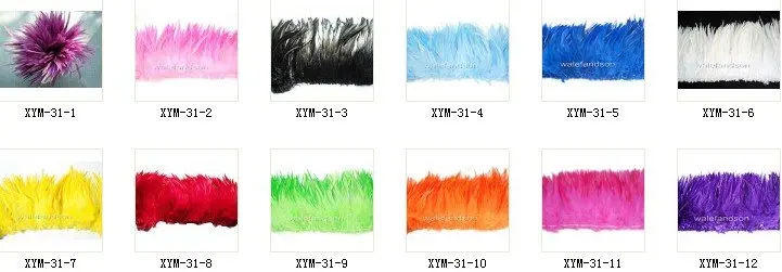 

[IuBuFiGo] DIY Feather Dyed Chicken Volume Feather Fringe #10 Colour