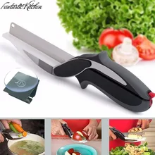 Fantastische Küche Clevere Cutter Messer Cutter 2-in-1 Küche Werkzeug Gemüsehobel Dicer Gemüseschneider Obstmesser cutter