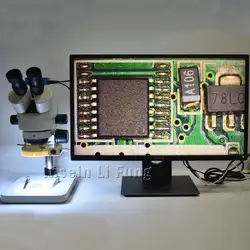 Новый C/CS адаптер Тринокулярный Стерео HD микроскоп 3.5X-90X непрерывная синхронное зум + 20MP HDMI USB Камера чип телефон ремонт