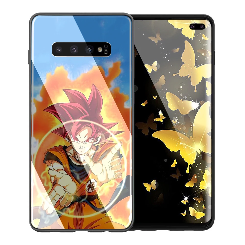 Lavaza Dragon Ball Z DBZ Goku Стекло чехол из термопластичного полиуретана для Samsung Note 8 9 S7 S8 S9 S10 A10 A20 A30 A40 A50 A60 A70 Edge Plus - Цвет: TG1