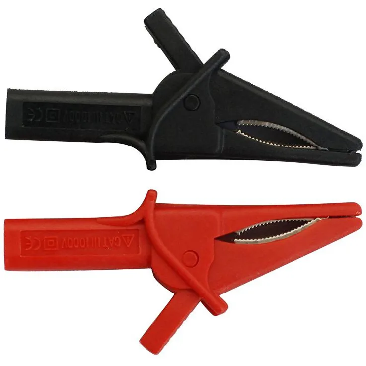

Hantek HT18A,2pcs Large Dolphin Gator Clips Red + Black,Factory Direct Sales,Fitting Of DSO3064