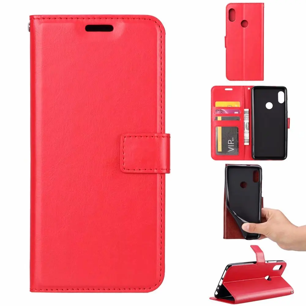 100 шт./лот кожаный чехол кошелек Crazy Horse TPU для Samsung S10 lite 5G e A9 A7 2018 A70 M10 M20 M30 A10 A20 A30 A40