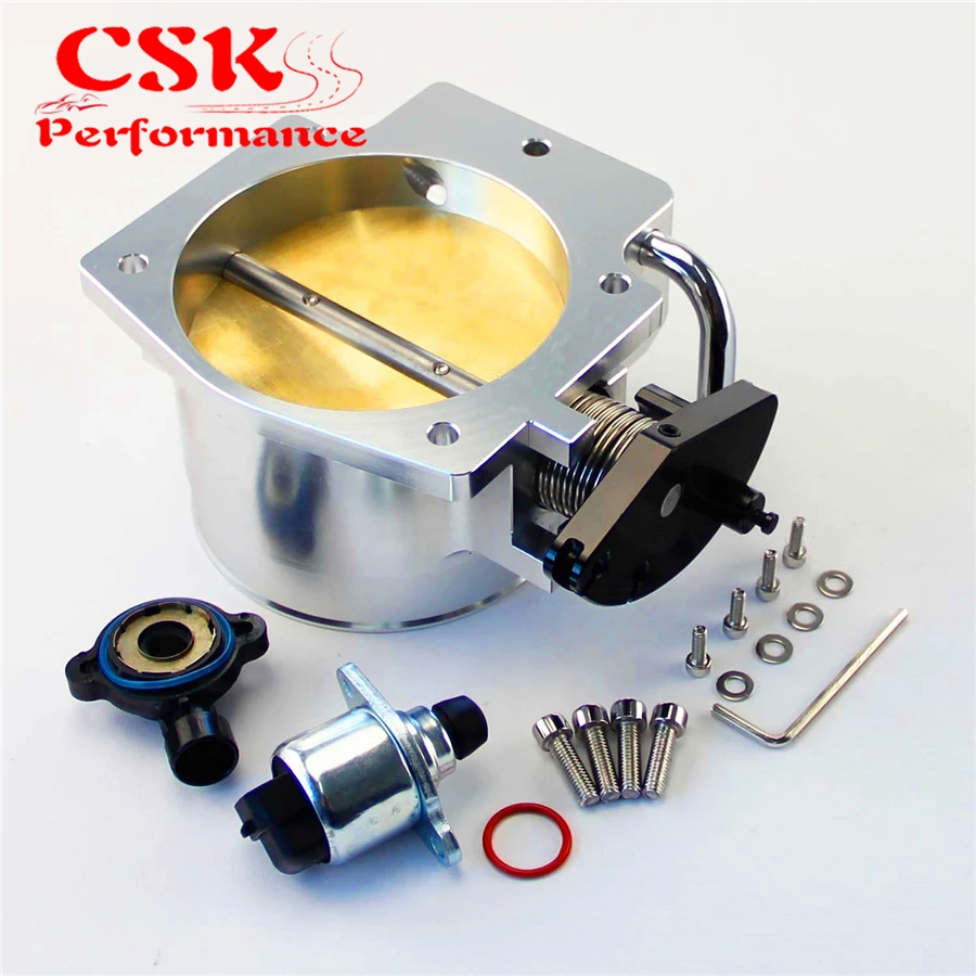 102mm throttle body + TPS IAC Throttle Position Sensor for LSX LS1 LS2