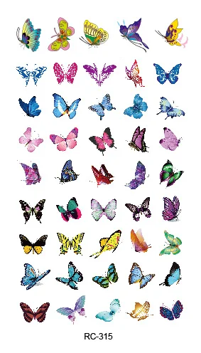 RC2315 2018 للماء المؤقتة الوشم ملصقات بريق ملون فراشة وهمية الوشم نقل المياه الوشم taty هيئة الفن RC2315 2018 للماء المؤقتة الوشم ملصقات بريق ملون فراشة وهمية الوشم نقل المياه الوشم taty هيئة الفن