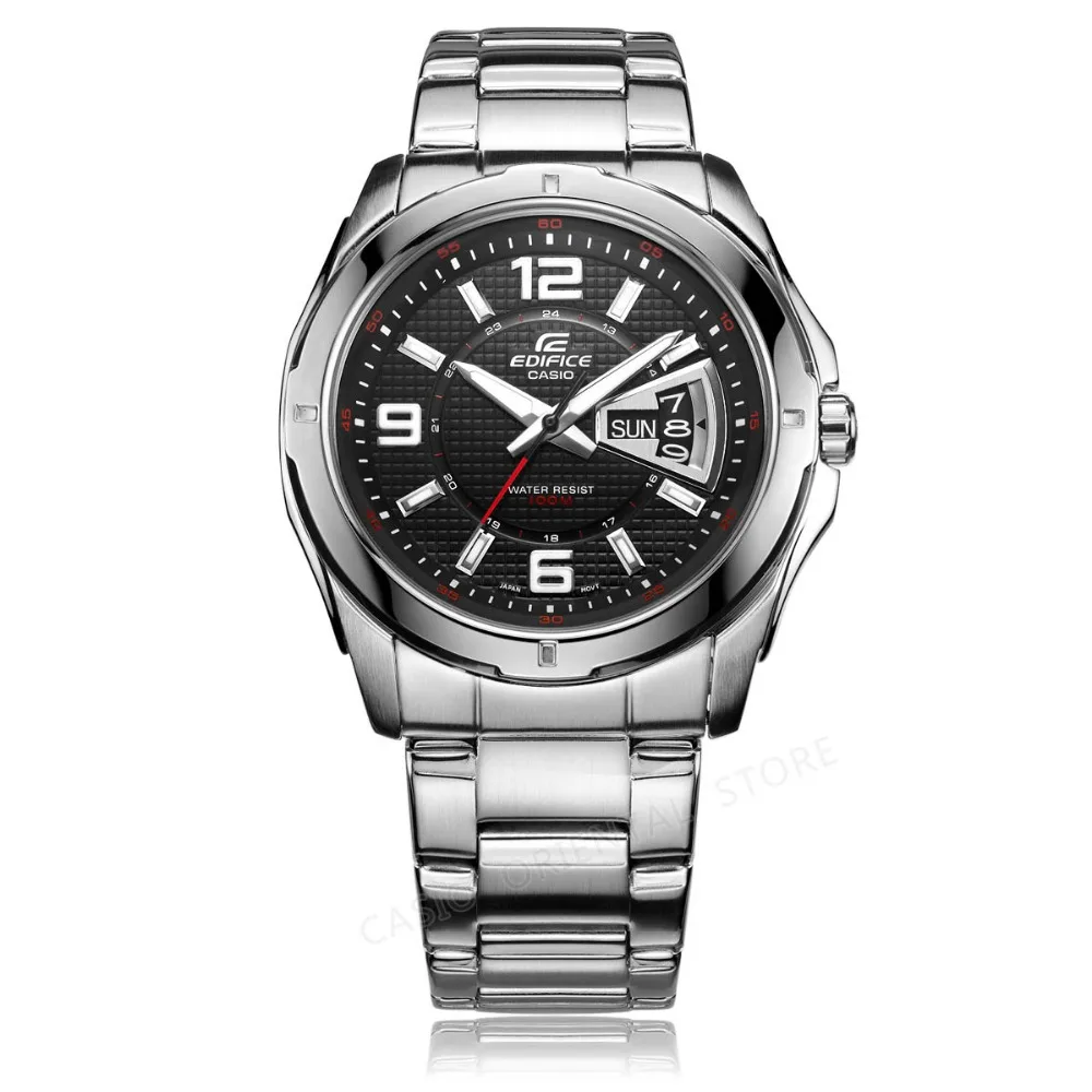 Casio Edifice часы кварцевые наручные часы Бизнес Мужские часы топ модный бренд настольные часы EF-129D-1A Relogio Masculino подарочная коробка