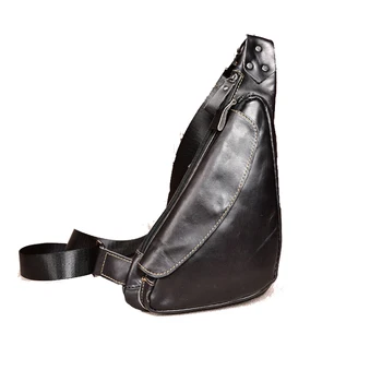 

Male chest bag multifunctional men and women neutral leather chest diagonal business men shoulder bag leather men crossbody bags
