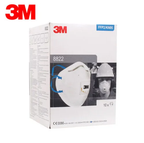 3M 8822 Mask 10Pcs/Lot Respirator Anti PM2.5 Masks FFP2 ...