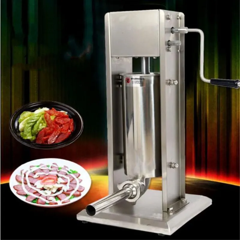 5L Vertical Sausage Stuffer Stainless Steel Sausage Filler Maker