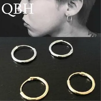 

HOT Simplicity Tiny Men Brincos Korean Jewelry Lovers Circle Ear Hip Hoop Earrings For Women And Rings Earrings Female