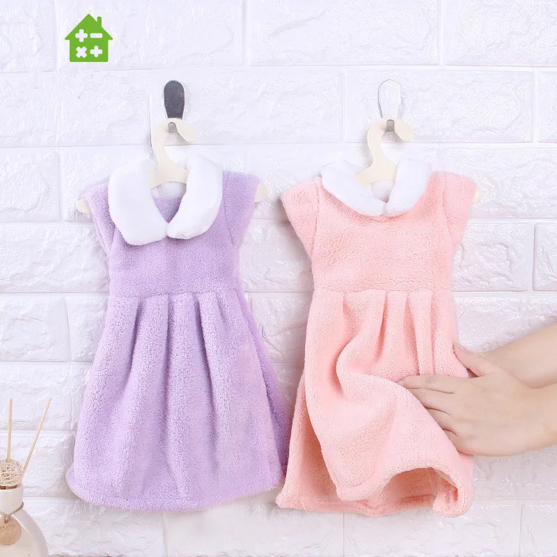 Owel Head Hand Towel Cartoon Towel For Kids Chidren Microfiber Absorbent Hand Dry Towel Kitchen Bathroom Soft Plush Dishcloths