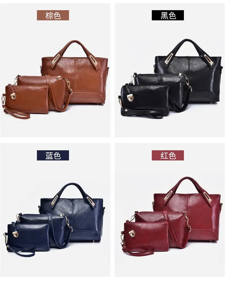 Женская сумка с короткими ручками, женские сумки известного бренда для девочек, сумки-мессенджеры, 3 комплекта, искусственная кожа, композитная сумка, женская сумка, 48
