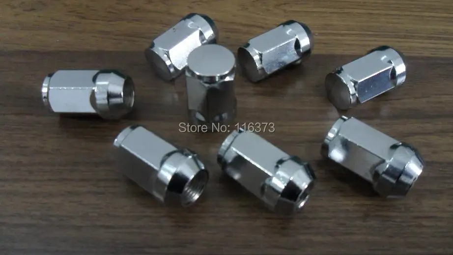 

New 1/2x24 lug nuts Chrome/Red/Black Acorn Bulge wheel nut Set of 24 lugnuts closed end for 1991-2004 Dodge Dakota