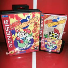 Mega Bomber man игровой Картридж с коробкой и руководством 16 бит MD карты для sega Mega Drive для Genesis