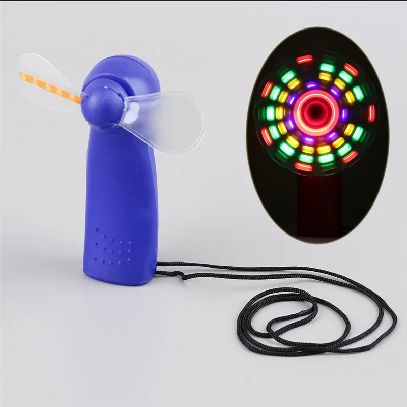 Mini Air Cool Fan Matrix Pocket Cooling Handheld Fan With LED Light