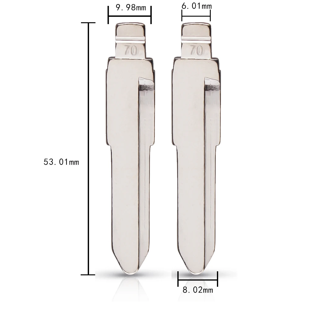 KEYYOU 10 шт./партия Металлические Пустые балванки для ключей дистанционный ключ Тип ключа#70 для Lioncel для Daihatsu NO. 70 лезвие