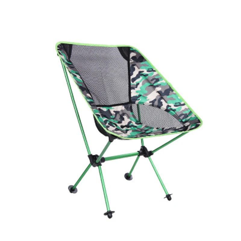  New outdoor camping folding chair camouflage Oxford cloth fishing chair ultra light portable leisur