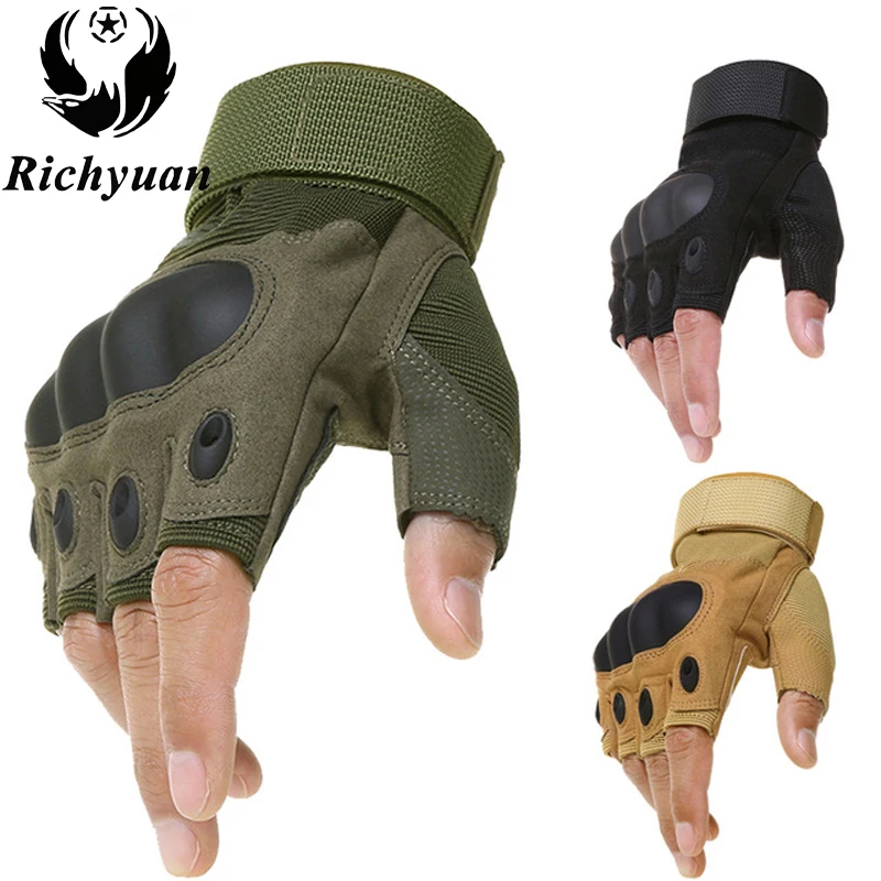 Army Military Combat Hunting Shooting Tactical Hard Knuckle Full Finger 