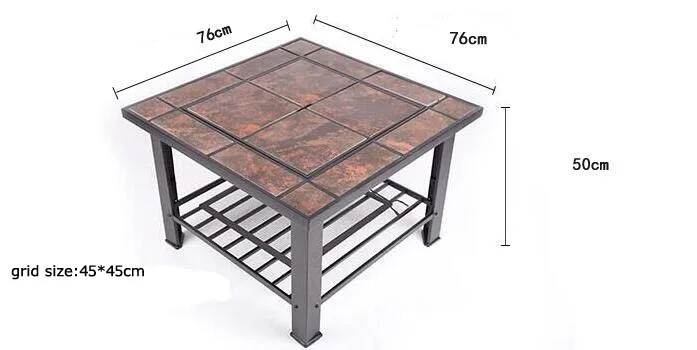 Открытый камин открытый огонь яма стол барбекю гриль стол