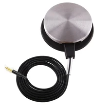 Круглый 360 из нержавеющей стали татуировки педаль переключатель контроллер блок питания белая педаль с клипса для кабеля TP-318